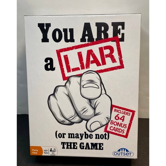 You Are A Liar Card Game Outset Media 2019 party new - Picture 1 of 4